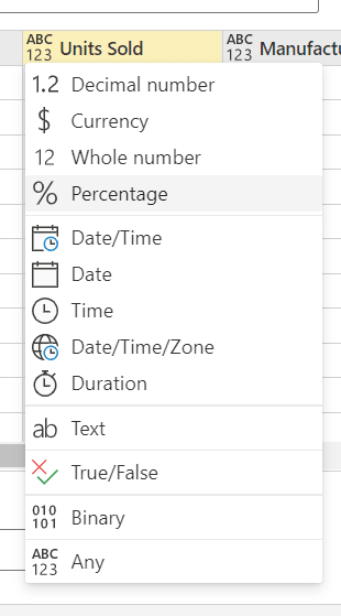 Automatic Detection of Data Types